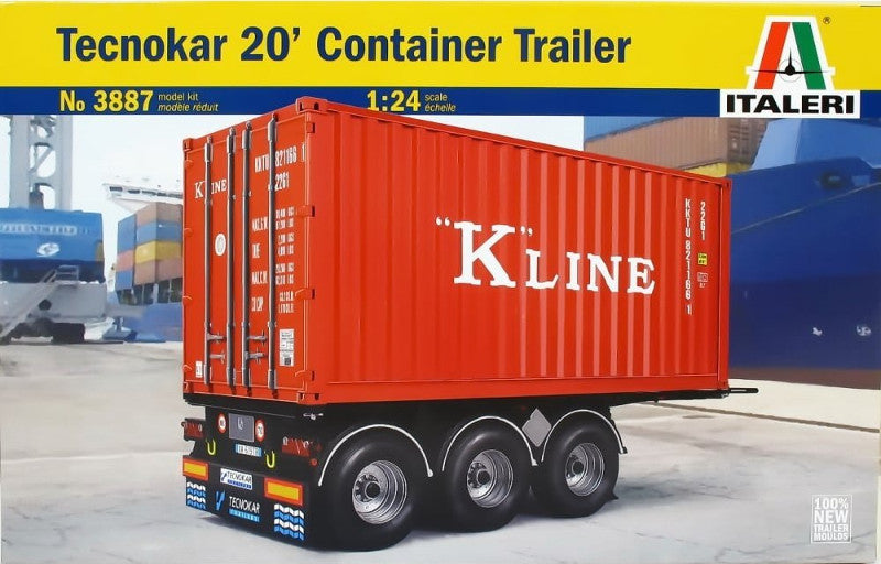 Italeri 1:24 Tecnocar 20 ft Container Trailer