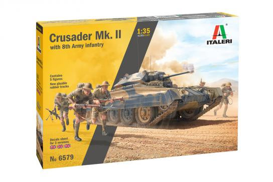 Italeri 1:35 Crusader Mk.II with 8th Army Infantry