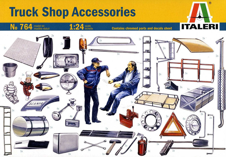 Italeri 1:24 Truck Shop Accessories Set