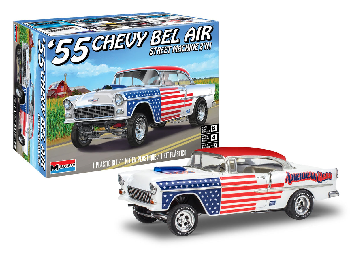 Revell 1:25 1955 Chevy Bel Air Street Machine 2'n'1