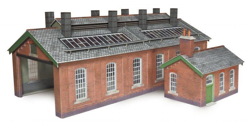 Metcalfe Double Track Brick Engine Shed Kit