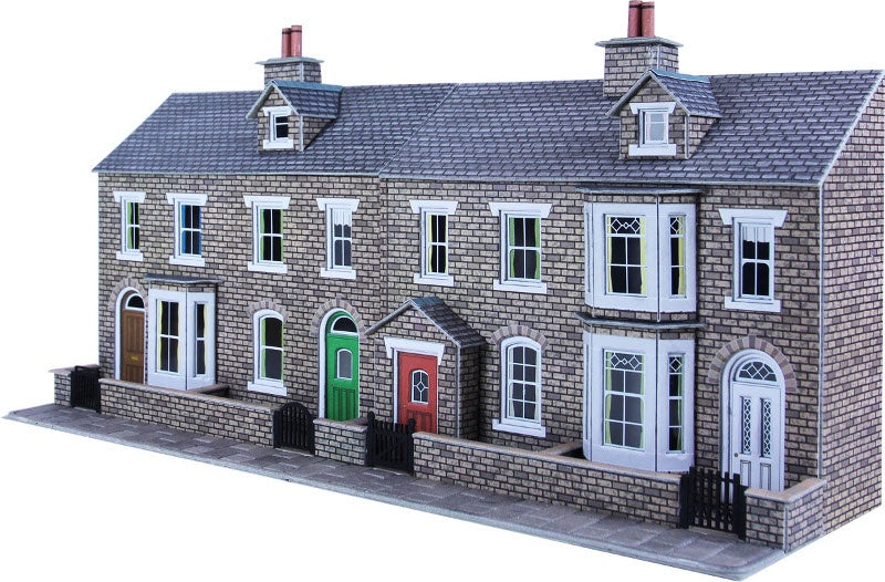 Metcalfe Low Relief Stone Terraced House Fronts OO/HO