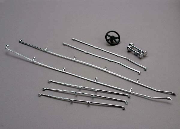 Traxxas 1517 - Deck rails & horns (chrom