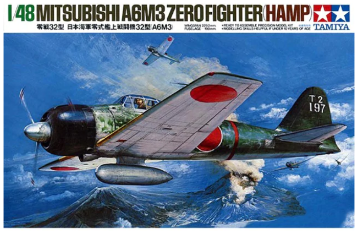 Tamiya 1:48 Mitsubishi A6M3 Zero Fighter (HAMP)