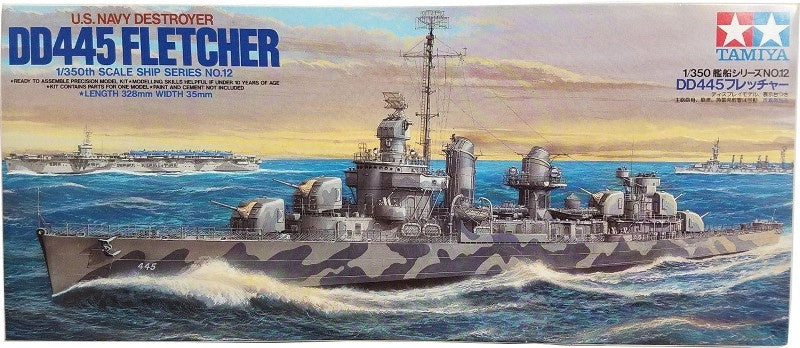 Tamiya 1:350 US DD445 Fletcher US Navy Destroyer
