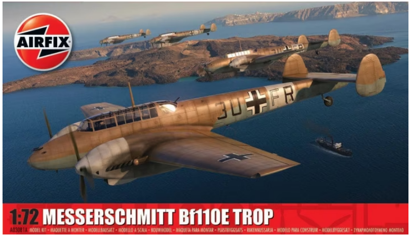 Airfix 1:72 Messerschmitt Bf.110E Tropical