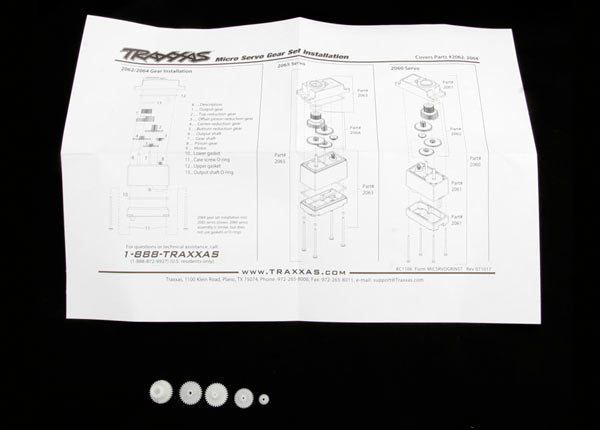 Traxxas 2064 - Gear set (for 2065 waterp
