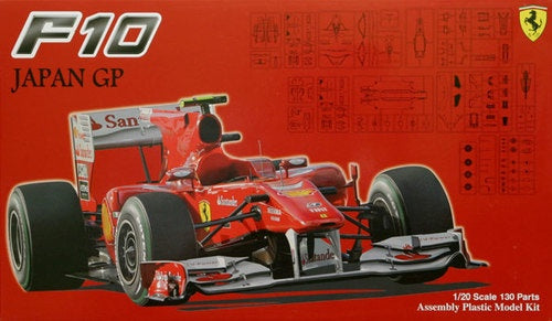Fujimi 1:20 Ferrari F10 Formula 1 2010 Japanese Grand Prix Fernando Alonso (LW)