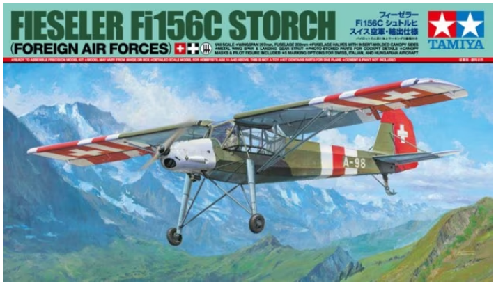 Tamiya 1:48 Fiesler Fi156C Storch Foreign Air Forces