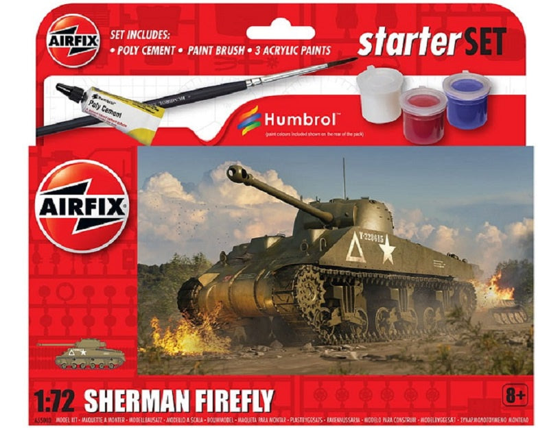 Airfix 1:72 Sherman Firefly Starter Set