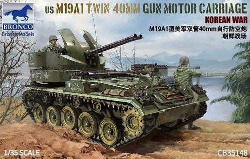 Bronco 1:35 US M1941 Twin 40mm Gun Motor Carriage Korean War