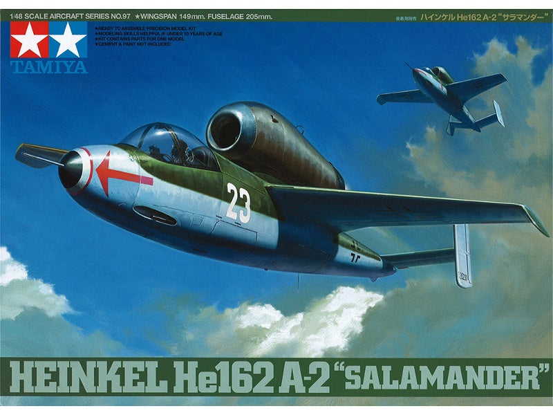 Tamiya 1:48 Heinkel He162 A-2 Salamander