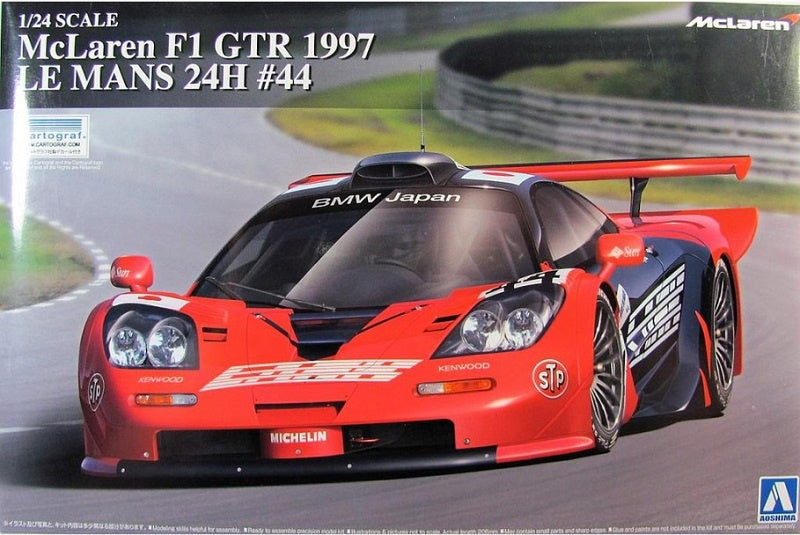 Aoshima 1:24 McLaren F1 GTR 1997 Le Mans #44