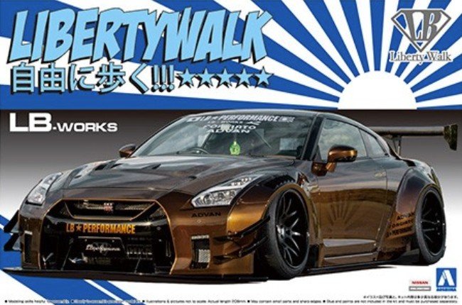 Aoshima 1:24 GT-R R35 Liberty Walk