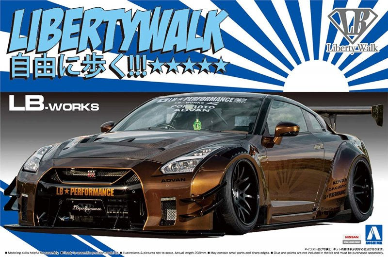 Aoshima 1:24 LB Walk Nissan GT-R R35 Type 2