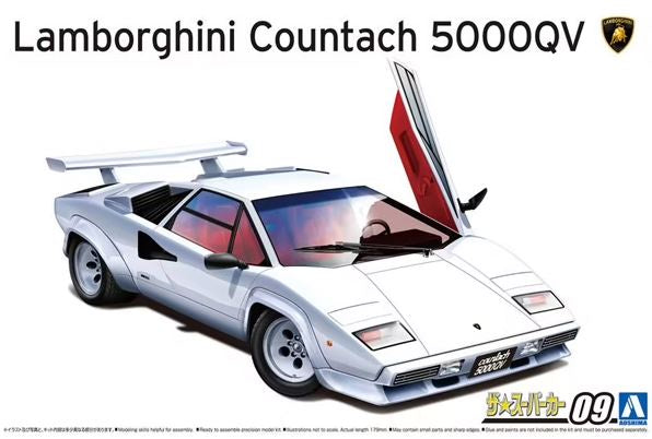 Aoshima 1:24 1985 Lamborghini Countach 5000QV