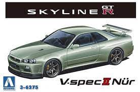 Aoshima 1:24 2002 Skyline GT-R V-Spec II Nur. (BNR34)