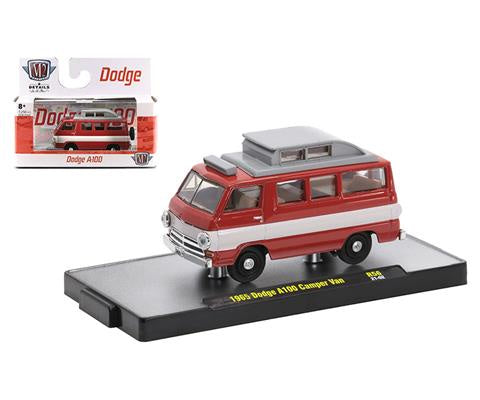 M2 1:64 1965 Dodge A100 Camper Van Red/White