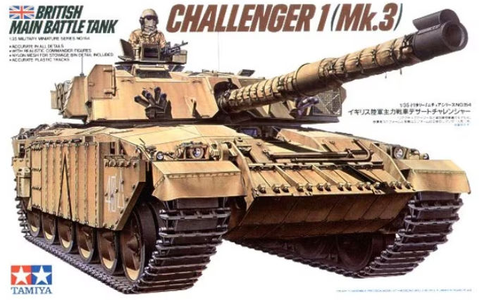 Tamiya 1:35 Challenger 1 Mk.3 British MBT