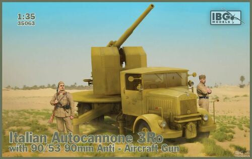 IBG 1:35 Italian Autocannone 3Ro w/ 90/53 90mm Anti-Aircraft Gun