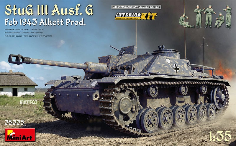 *Unsealed* Miniart 1:35 StuG III Ausf. G Alkett Prod. Full Interior