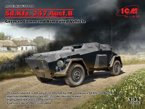 ICM 1:35 Sd.Kfz. 247 Ausf. B German Command Armoured Vehicle