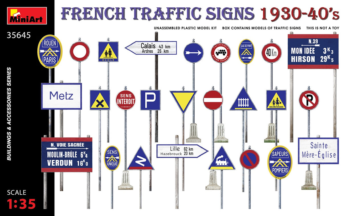 Miniart 1:35 French Traffic Signs