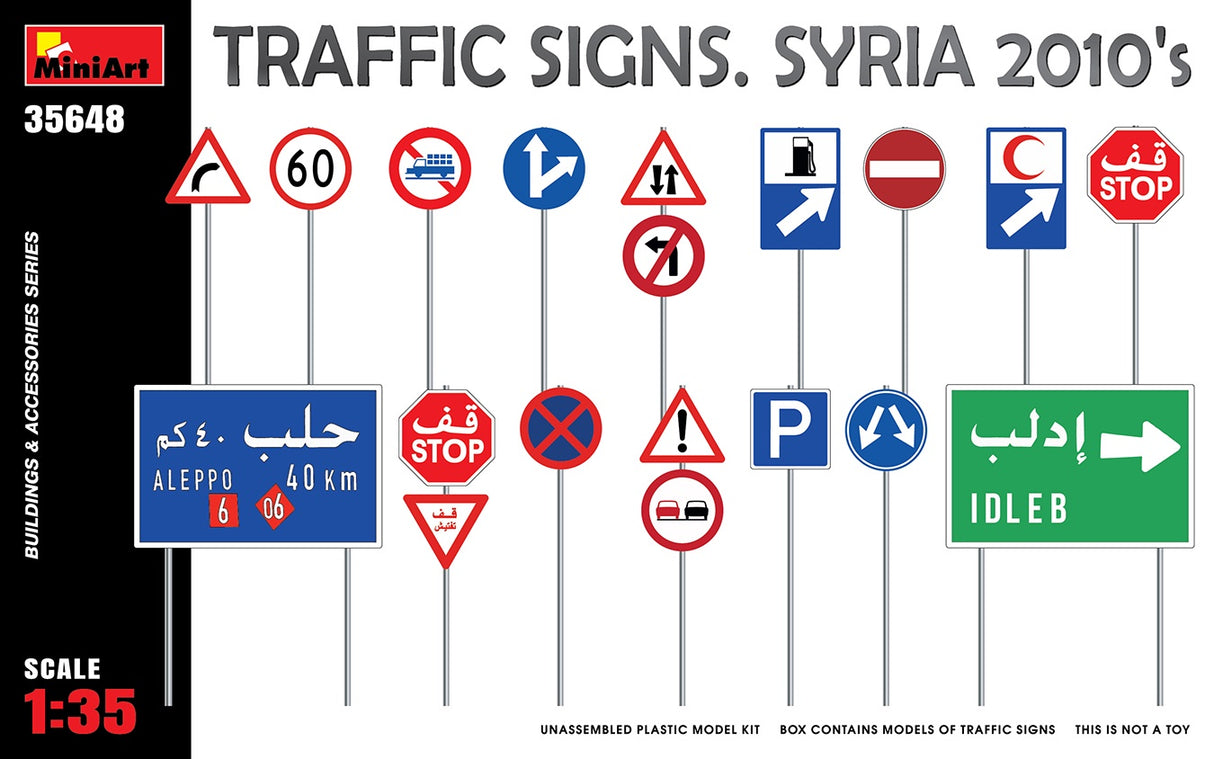 Miniart 1:35 Traffic Signs Syris 2010's