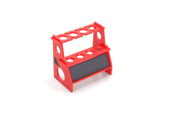 Kyosho Shock Pits Holder Red W/Magnets