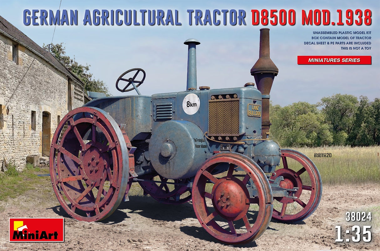 Miniart 1:35 German Agricultural Tractor D8500 MOD.1938