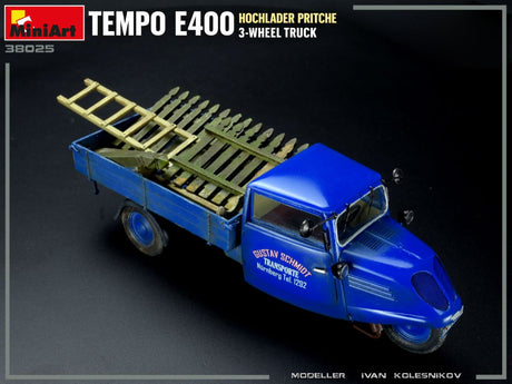 Miniart 1:35 Tempo E400  3 Wheeler Truck Highload Platform