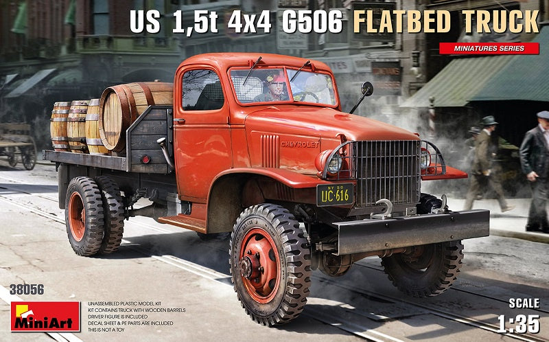 Miniart 1:35 US 1.5T 4x4 G506 Flatbed Truck
