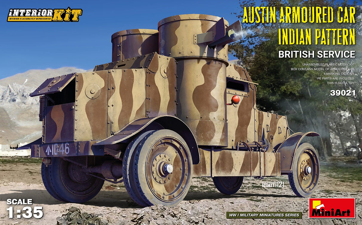 Miniart 1:35 Austin Armoured  Car Indian Pattern