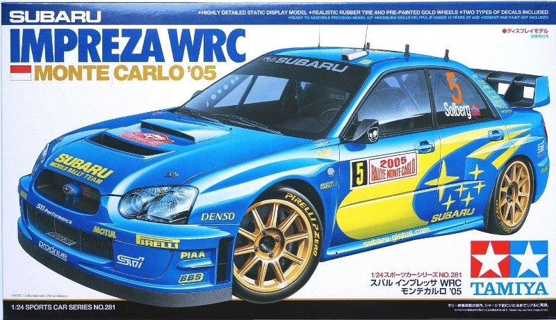 Tamiya 1:24 Subaru Impreza WRC Monte Carlo 2005