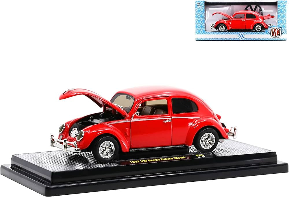 M2 1:24 1952 VW Beetle Bright Red