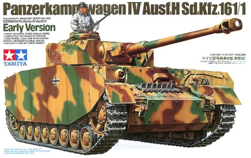 Tamiya 1:35 Panzerkampwagen IV Ausf.H Sd.Kfz.161.1 Early Version