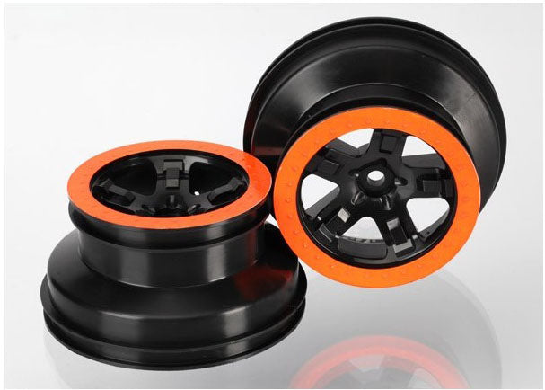 Traxxas SCT Black/Orange Beadlock Style