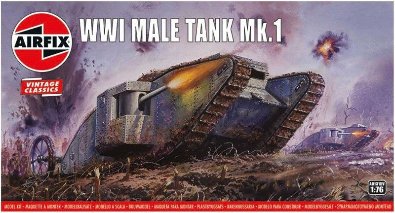 Airfix 1:76 WW1 Male Tank Mk.I