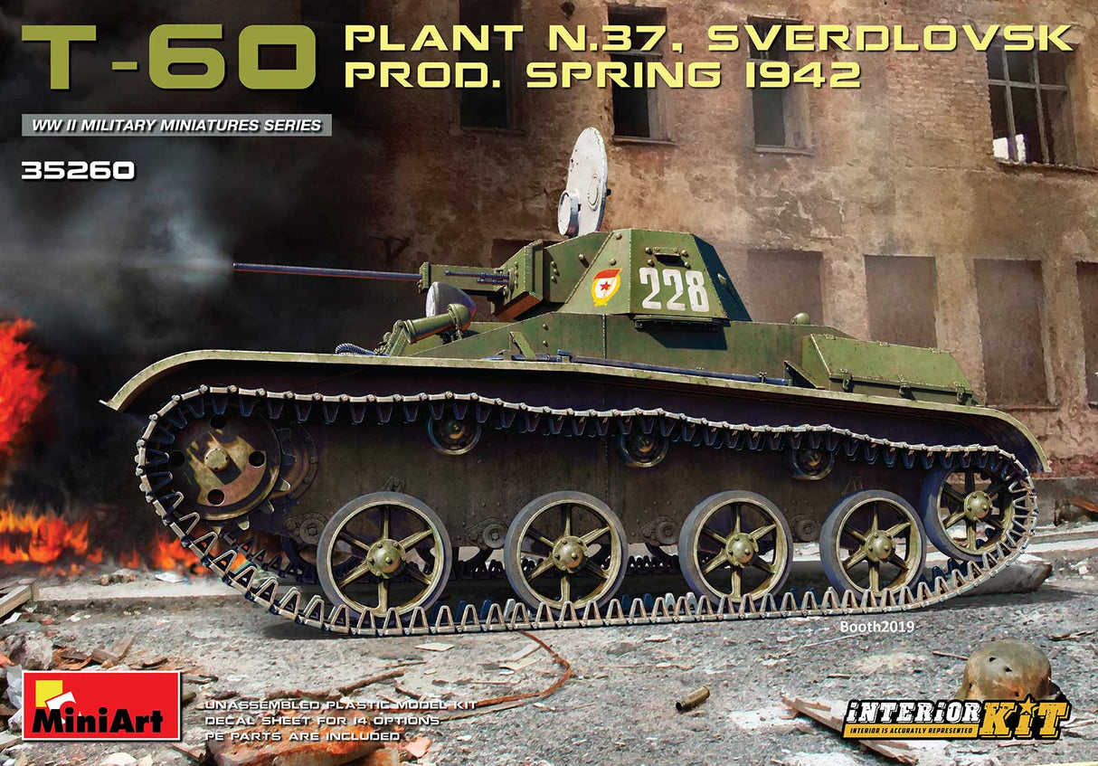 MINIART 1/35 T-60 SPRING 1942 W/INT KIT