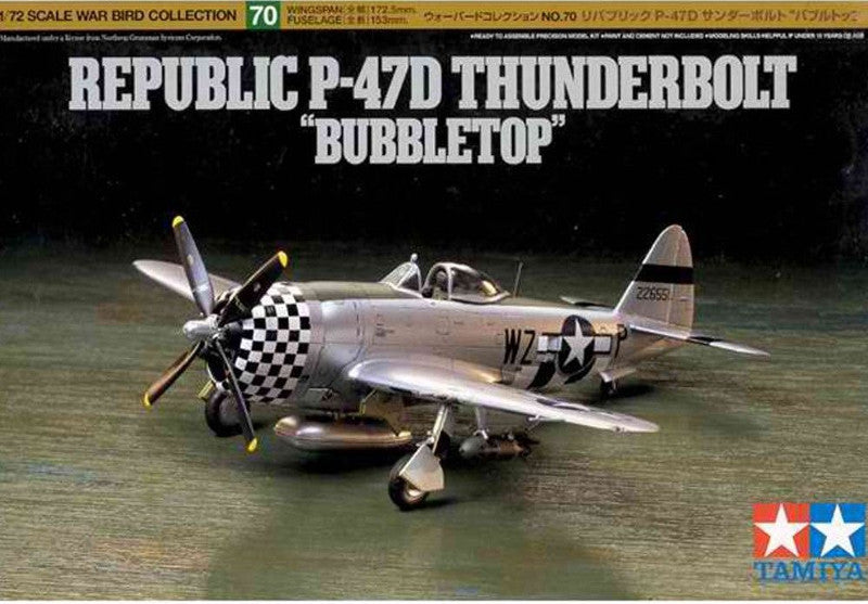 Tamiya 1:72 P-47D Thunderbolt Bubbletop