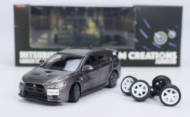 BM Creations 1:64 Mitsi. Lancer EVO X Grey