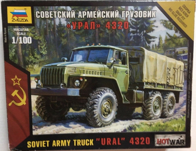 Zvezda 1:100 Soviet Army Truck URAL 4320