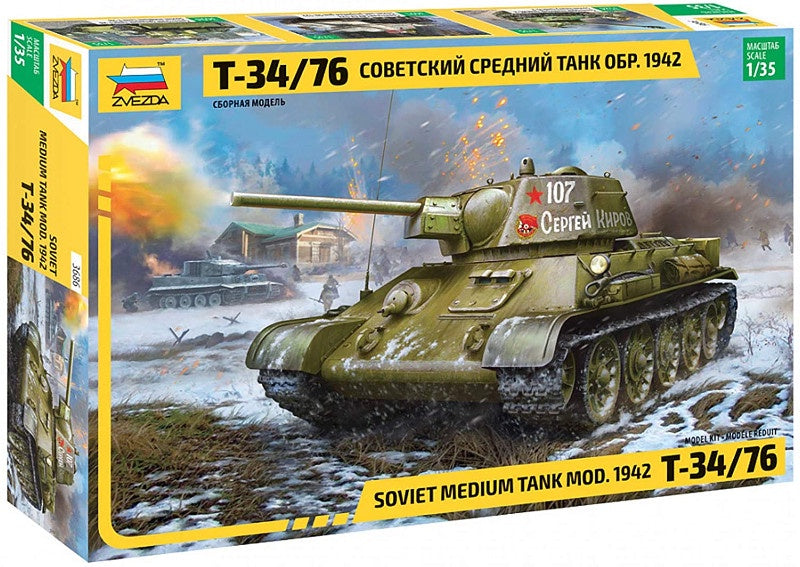 Zvezda 1:35 T-34/76 Mod. 1942 Soviet Tank