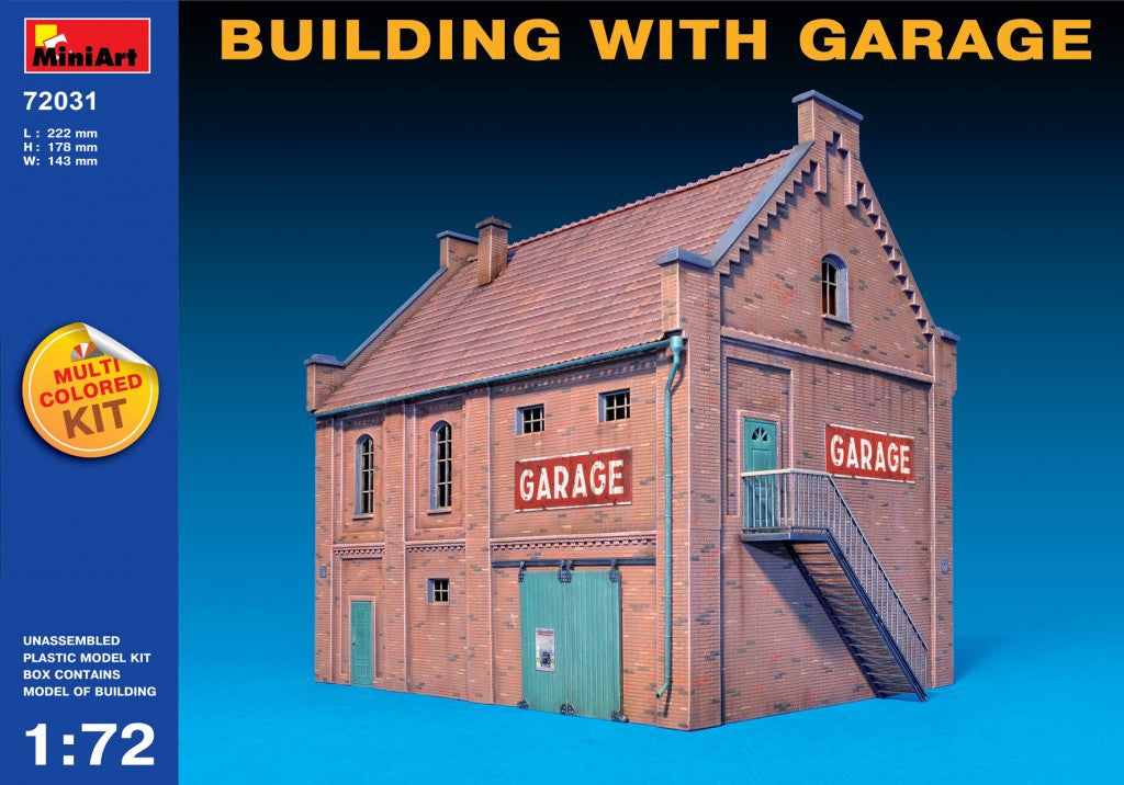 Miniart 1:72 Building With Garage