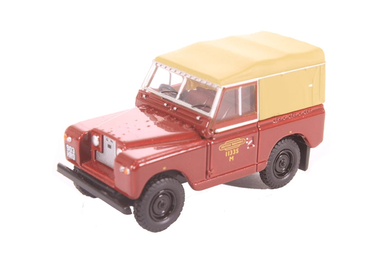 Oxford 1:76 Land Rover S2 SWB BR Red