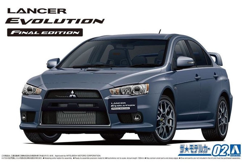 Aoshima 1:24 2015 Mitsubishi Lancer Evolution Final Edition