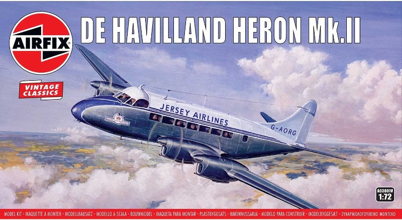 Airfix 1:72 De Havilland Heron MK.II Jersey Airlines