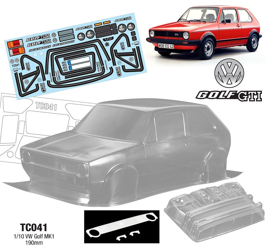 TC041 1/10 VW Golf GTI MK1 190mm