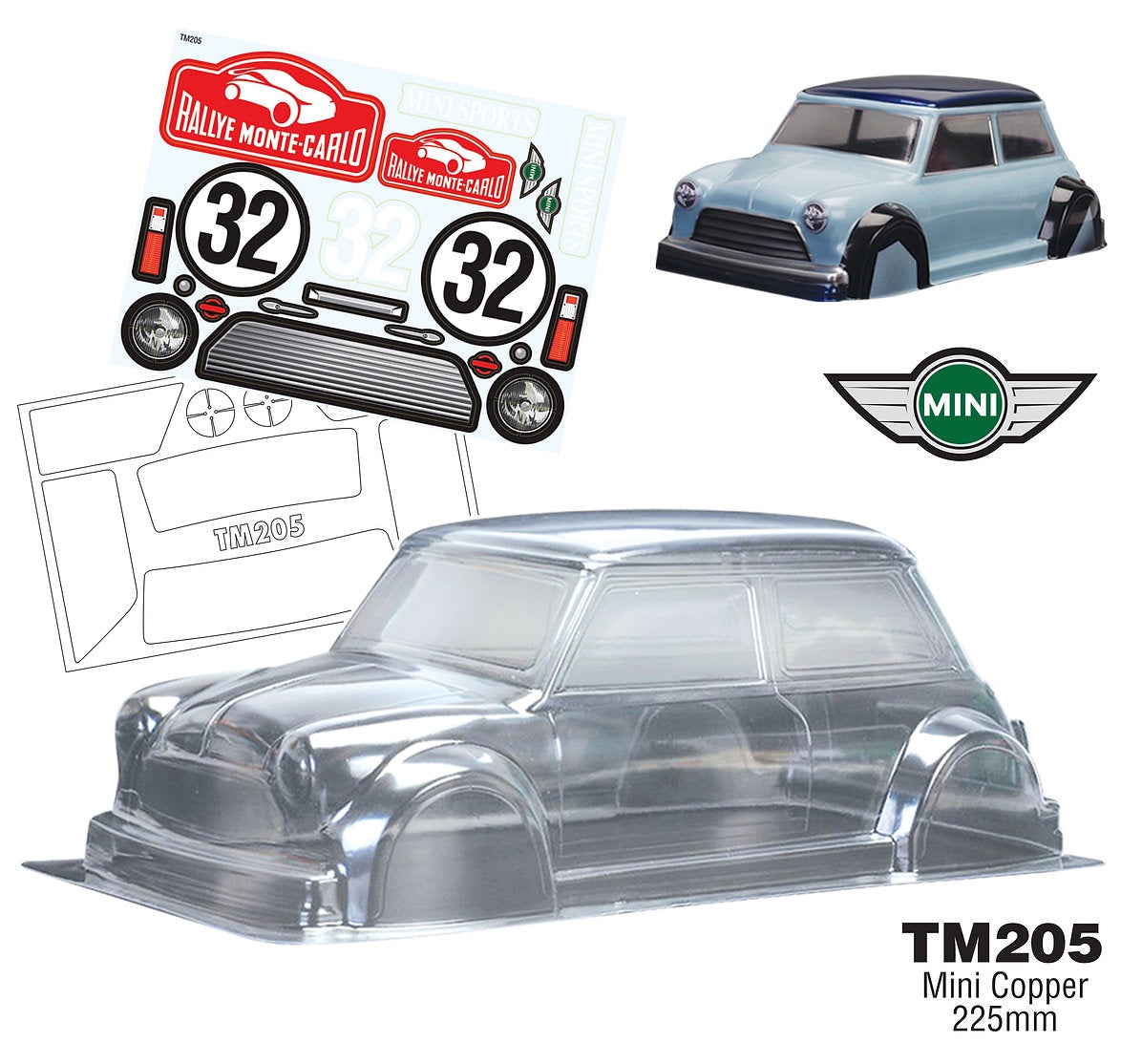 TM205 1/10 Mini C 225 Body
