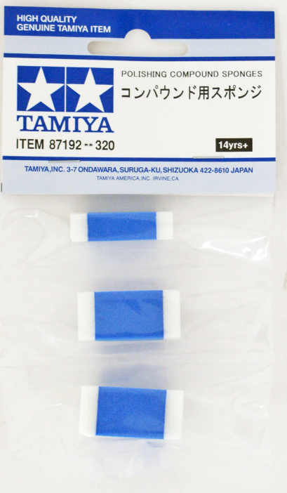 Tamiya Polishing Compound Sponges (3)